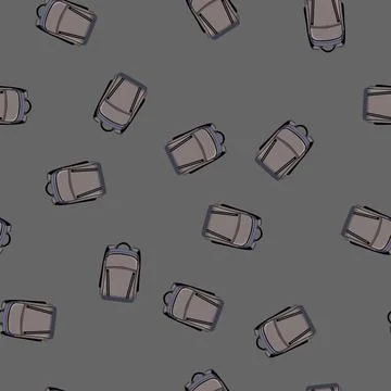Seamless pattern grapher photo camera backpack cartoon vector Stock Illustration