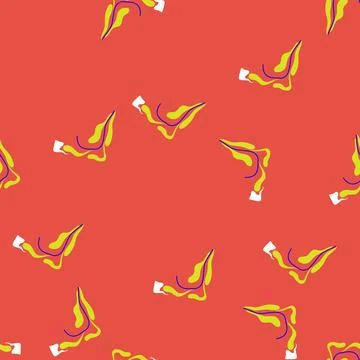 Seamless pattern graphic abstract square flowers cartoon vector Stock Illustration