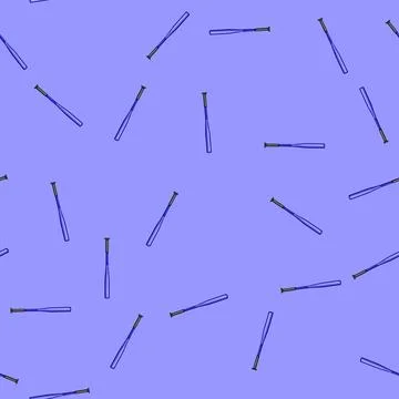 Seamless pattern graphic bat baseball cartoon vector イラスト素材