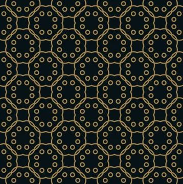 Seamless pattern. Graphic lines ornament. Floral stylish background. イラスト素材