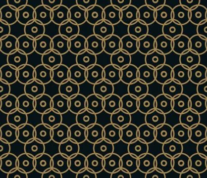 Seamless pattern. Graphic lines ornament. Floral stylish background. 스톡 일러스트