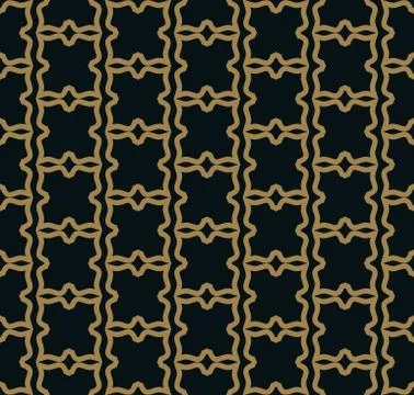 Seamless pattern. Graphic lines ornament. Floral stylish background. Illustrazione stock