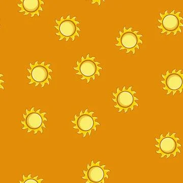 Seamless pattern graphic sun cartoon vector Stock Illustration