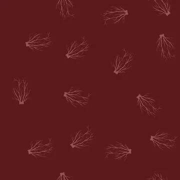 Seamless pattern graphic tree root cartoon vector Stock Illustration