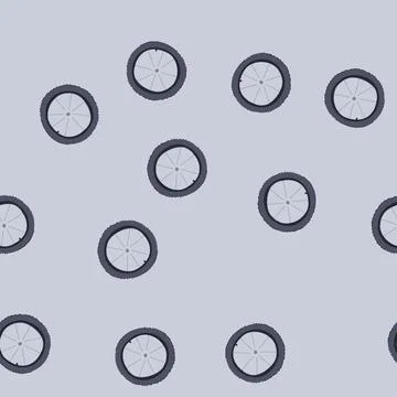 Seamless pattern graphic wheel bike cartoon vector 库存插图