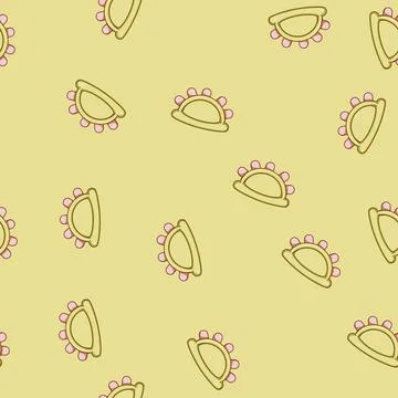 Seamless pattern grasp baby rattle cartoon vector Illustrazione stock