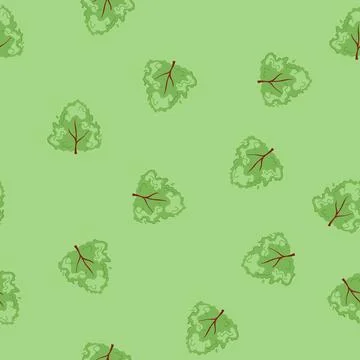 Seamless pattern grass garden shrub cartoon vector Stockillustratie