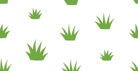 Seamless pattern with grass Illustrazione stock
