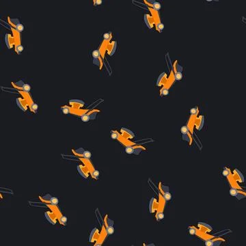 Seamless pattern grass lawn mower cartoon vector 스톡 일러스트