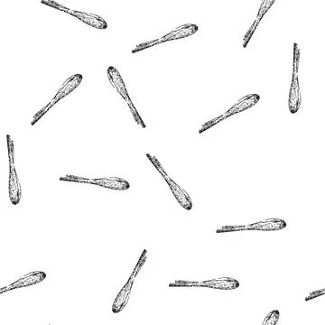 Seamless pattern grass lemongrass sketch hand drawn Stock Illustration