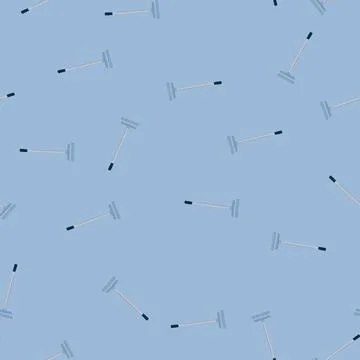 Seamless pattern grass rake cartoon vector Stockillustratie