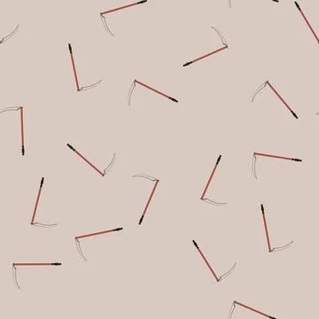 Seamless pattern grass scythe cartoon vector Stock-Illustration