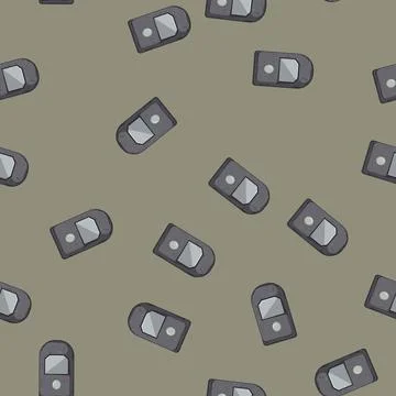 Seamless pattern graveyard headstone cartoon vector Stock Illustration