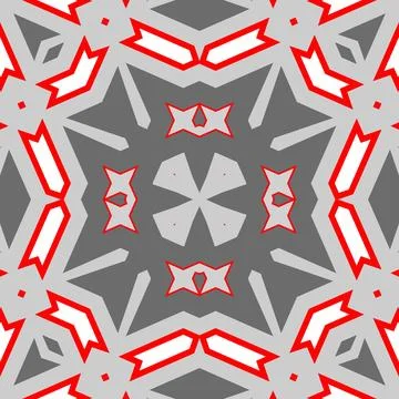 Seamless pattern gray and red. Christmas pattern gray and red. Merry Christ.. Stock Illustration
