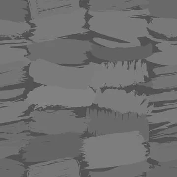 Seamless pattern gray brush strokes lines design, abstract simple scandinavia Stock Illustration