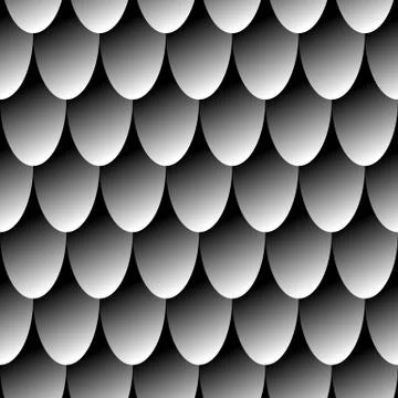 Seamless pattern gray chain mail dragon scales. Simple background for design Stock Illustration