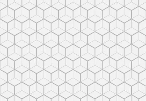 Seamless pattern of gray cubes. Endless black and white cubic background. Cub Stock Illustration