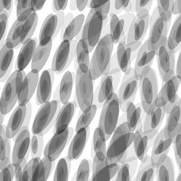 Seamless pattern. gray ellipse ovals isolated on white print, Geo ethnic back Illustrazione stock