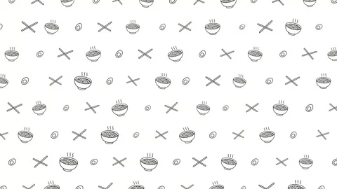 Seamless pattern of gray eyes and x marks on white background Stock Footage 322716943