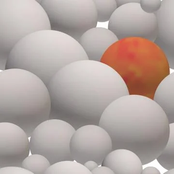 Seamless pattern of gray glossy 3d balls Stock Illustration