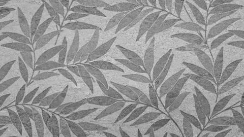 Seamless pattern of gray leaves wall or background or wallpaper Stock Photos
