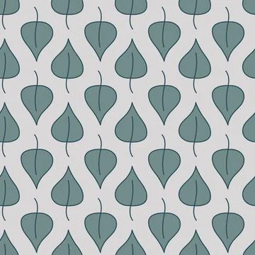 Seamless pattern gray monochrome leaf foliage, for textile wallpaper 스톡 일러스트