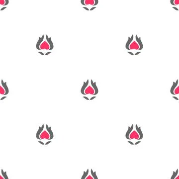 Seamless pattern gray pink .Vector illustration. Stock Illustration