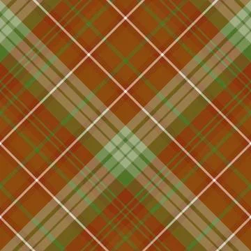 Seamless pattern in great creative green, brown and white colors for plaid, Stock Illustration