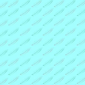 Seamless pattern green and brown mango leaves Illustrazione stock