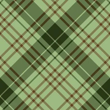 Seamless pattern in green and brown colors for plaid, fabric, textile, clothe Stock Illustration