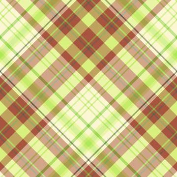 Seamless pattern in green and brown colors for plaid, fabric, textile, clothe Stock Illustration