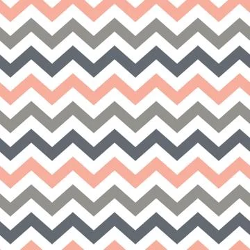 Seamless pattern with green and pink chevron Stock Illustration
