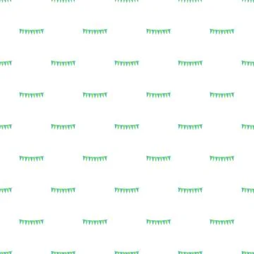 Seamless pattern with green and turquoise party bunting garlands イラスト素材
