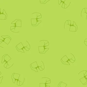 Seamless pattern green bean bag chair providing modern seating comfort Stock Illustration