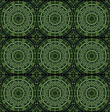Seamless pattern green black Stock Illustration