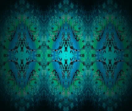 Seamless pattern green black Stock Illustration