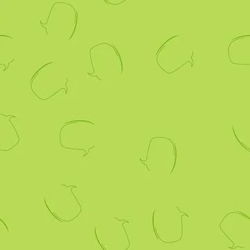 Seamless pattern green blank speech bubble with rough outline Stock-Illustration