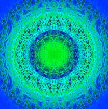 Seamless pattern green blue Stock Illustration