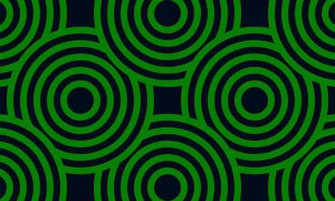 Seamless pattern green circle Stock Illustration
