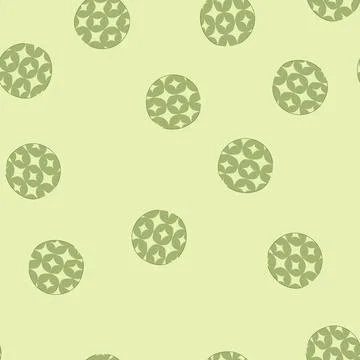 Seamless pattern green circle ornament with asian inspired pattern Illustrazione stock