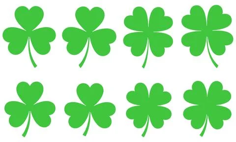 Seamless pattern of green clovers for Saint Patricks day celebration Stock Illustration