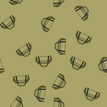 Seamless pattern Green duffel bag for travel and sport equipment 스톡 일러스트