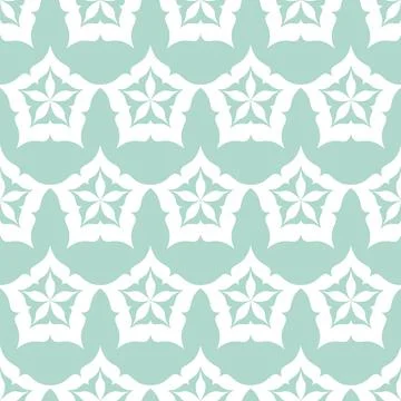 Seamless pattern green emerald star night sky, simple flat background 스톡 일러스트