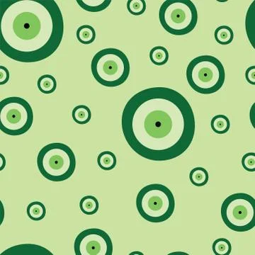 Seamless pattern with green evil eye vector Illustrazione stock