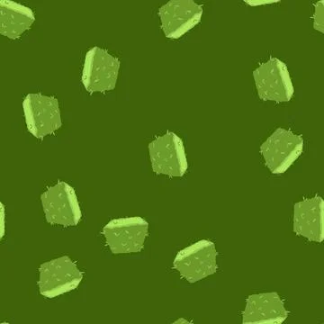 Seamless pattern green garden hedge with fresh leaves growing Stock Illustration