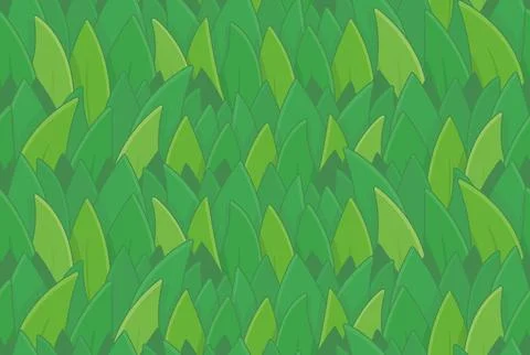 Seamless pattern with Green grass Illustrazione stock