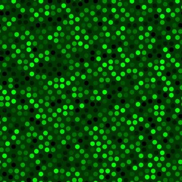 Seamless pattern with green halftone dots ordered grid vector illustration Stock Illustration