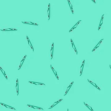 Seamless pattern Green kayak equipment for summer water sports activity Stock Illustration