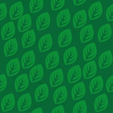 Seamless pattern with green leaves Stock Illustration