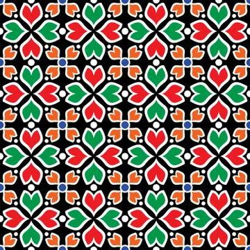 Seamless pattern with green leaves Stock Illustration